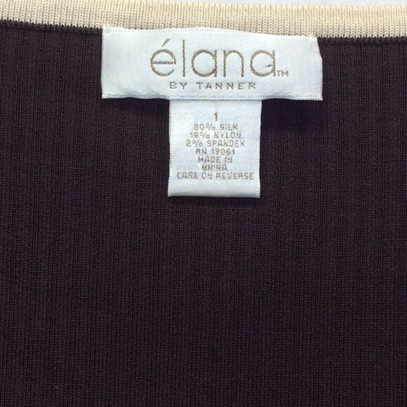 Elana By Tanner Women’s Silk Blend Sweater Set Sz 0/1 Full Zip Cardigan 0 Tank 1 - Picture 6 of 12